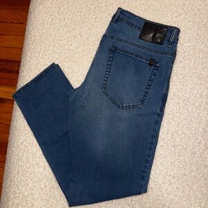 Buffalo David Bitton Men's Straight Blue Jeans